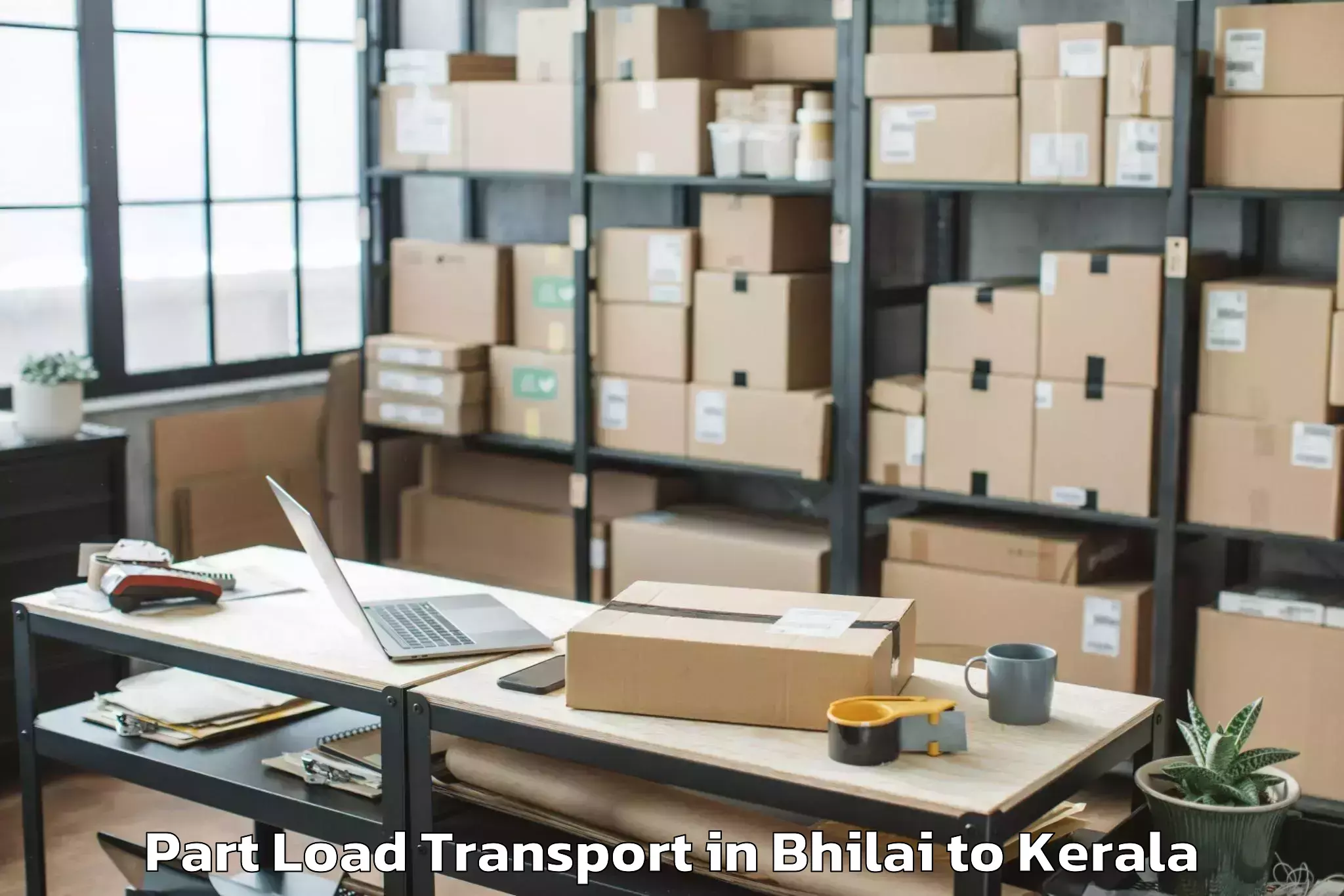 Book Bhilai to Kasaragod Part Load Transport Online